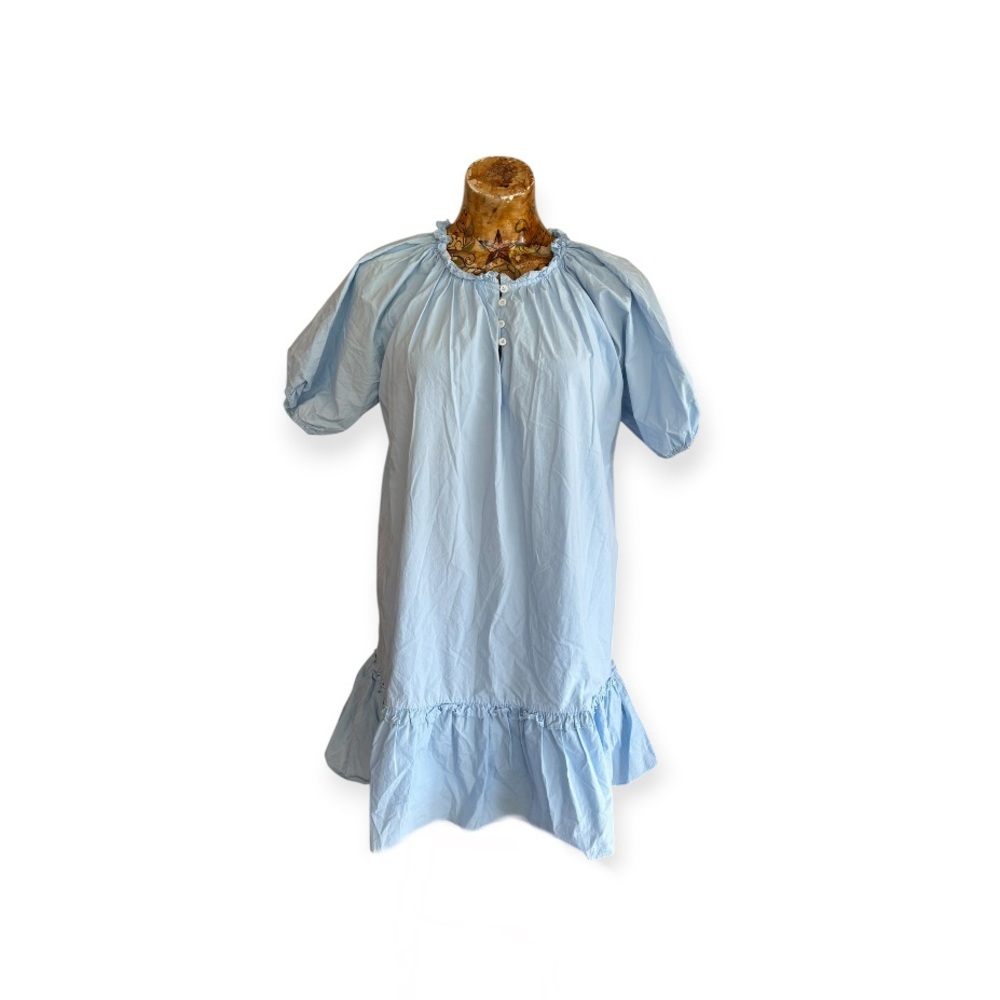 Hyacinth House dress blue short sleeve small